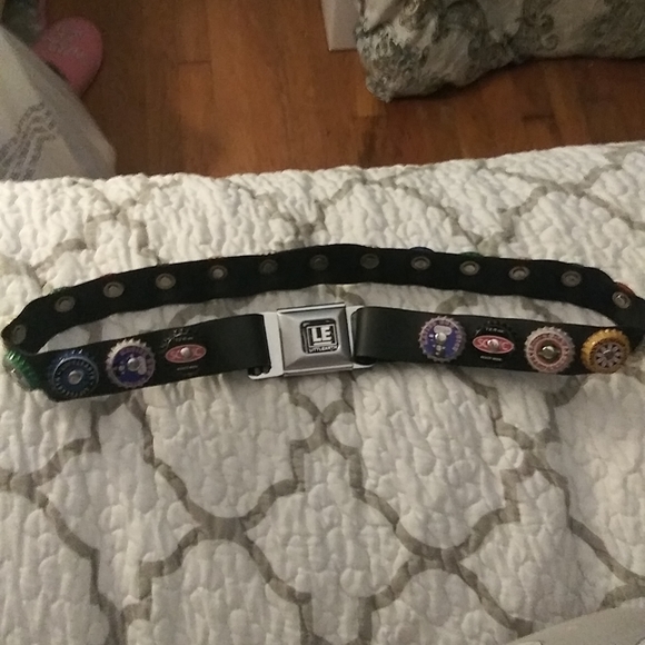 Retro bottle cap belt. 36 inches in length main image 10
